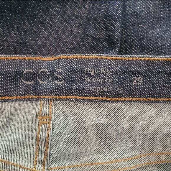 COS High Rise Skinny Fit Cropped Leg Jeans Size 2 - Picture 5 of 6